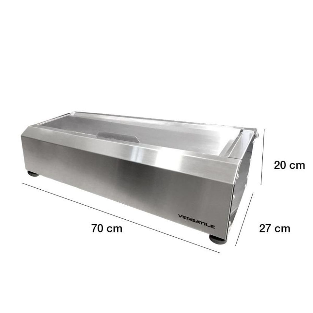 VERSATILE - Salsera 5  estaciones con bandeja frio inox