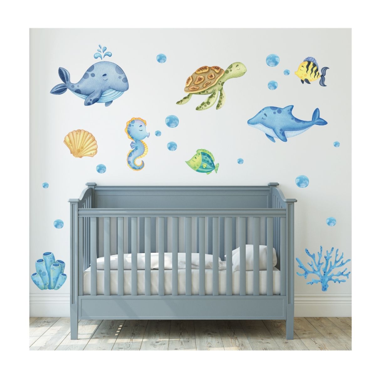 GENERICO - Adhesivos Vinilo Decorativo Infantil Animalitos Bajo el Mar