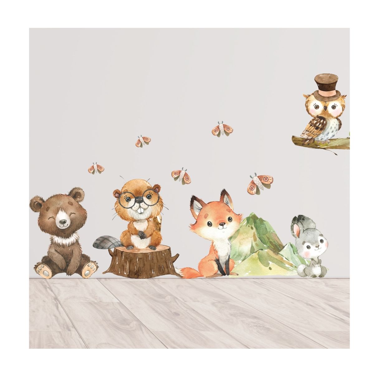 GENERICO - Adhesivos Vinilo Decorativo Infantil Amigos del Bosque