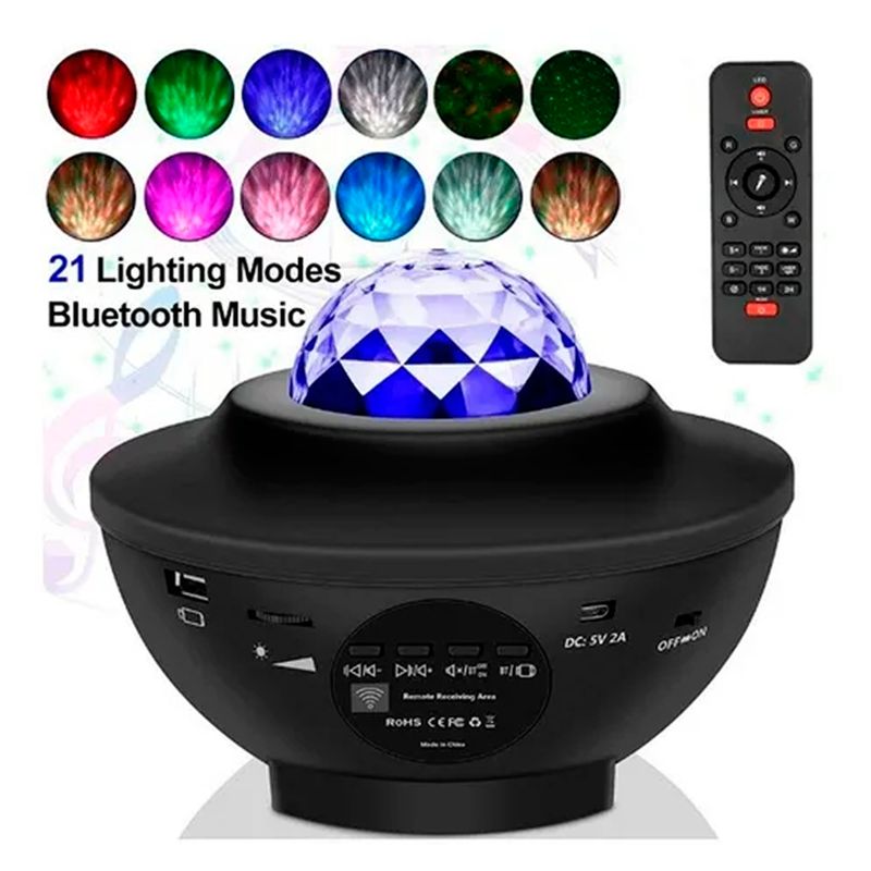 ESHOPANGIE - Proyector De Galaxia Estrellas Led Y Sonido Bluetooth