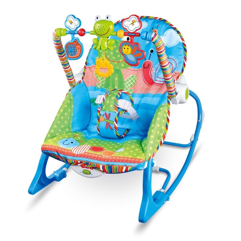 GENERICO - Silla Azul Mecedora Musical Con Vibracion Para Bebe