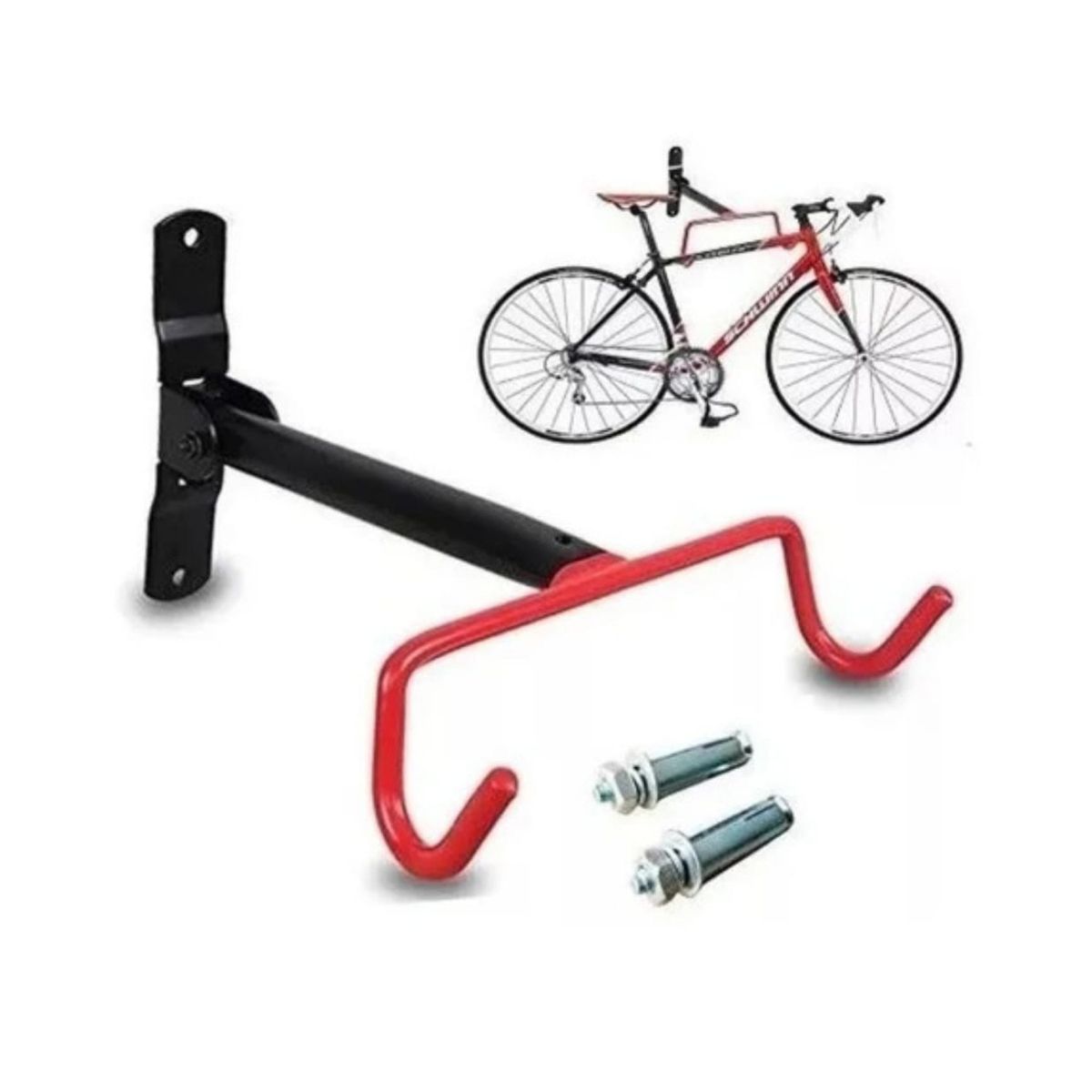 GENERICO - Soporte horizontal para colgar bicicletas al muro