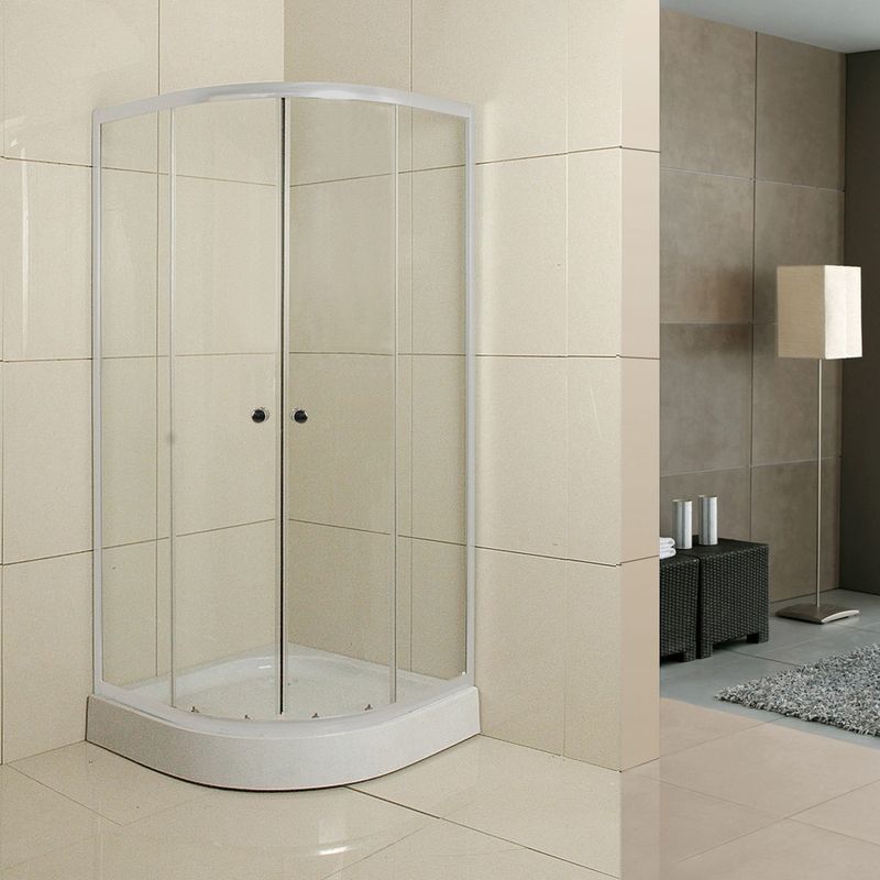 DUSCHY - CABINA DE DUCHA REDONDA 80 CM ESPESOR VIDRIO 4MM