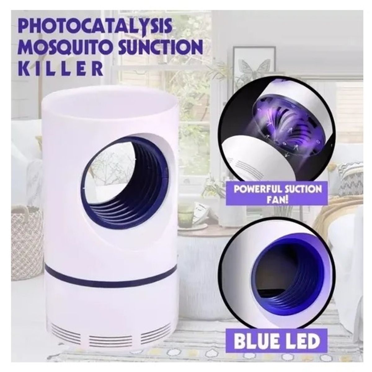 GENERICO - X2 Lampara Mata Insectos Mosquitos Mata Zancudos Electrico