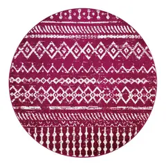 MODA ALFOMBRAS - ALFOMBRA REDONDA PHOENIX ROSADO 160 X 160 CM