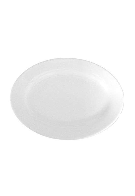 AZAFATE OVALADO PORCELANA BLANCO 35CM STAR ROUND