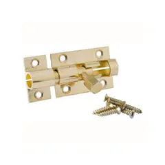 LIOI - PICAPORTE CUADRADO 1X15 BRONCE PULIDO