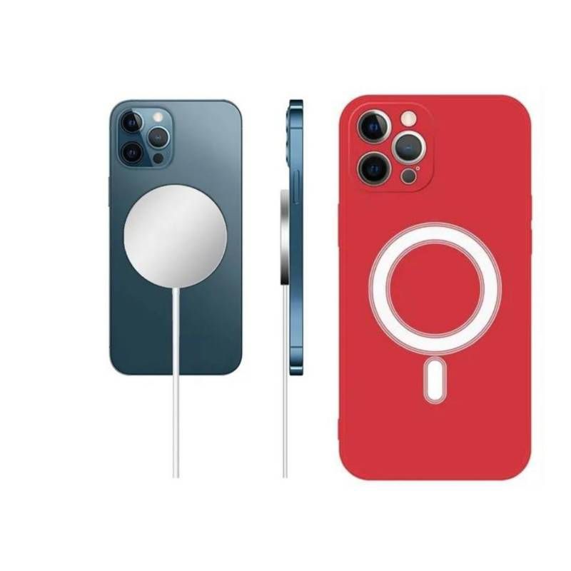 GENERICO - Carcasa Magsafe para Iphone 12 roja