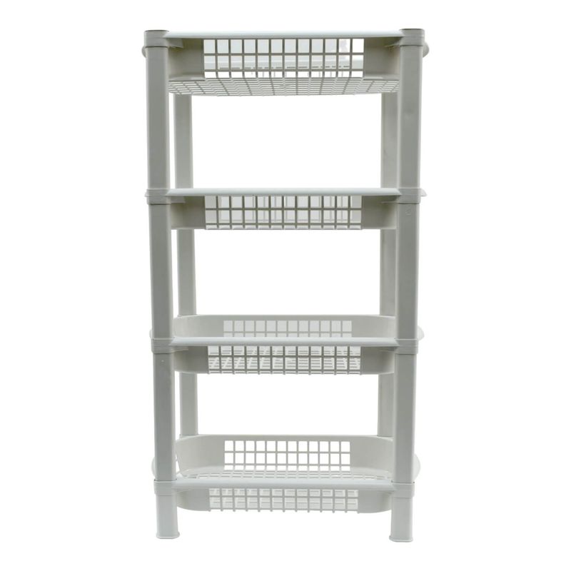 SAN BERNARDO - Carro Organizador 4 Niveles Blanco 22x43x60 Cms San Bernardo