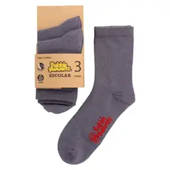 BUBBLE GUMMERS - CALCETIN ESCOLAR UNISEX BUBBLEGUMMERS ESCOLAR GRIS