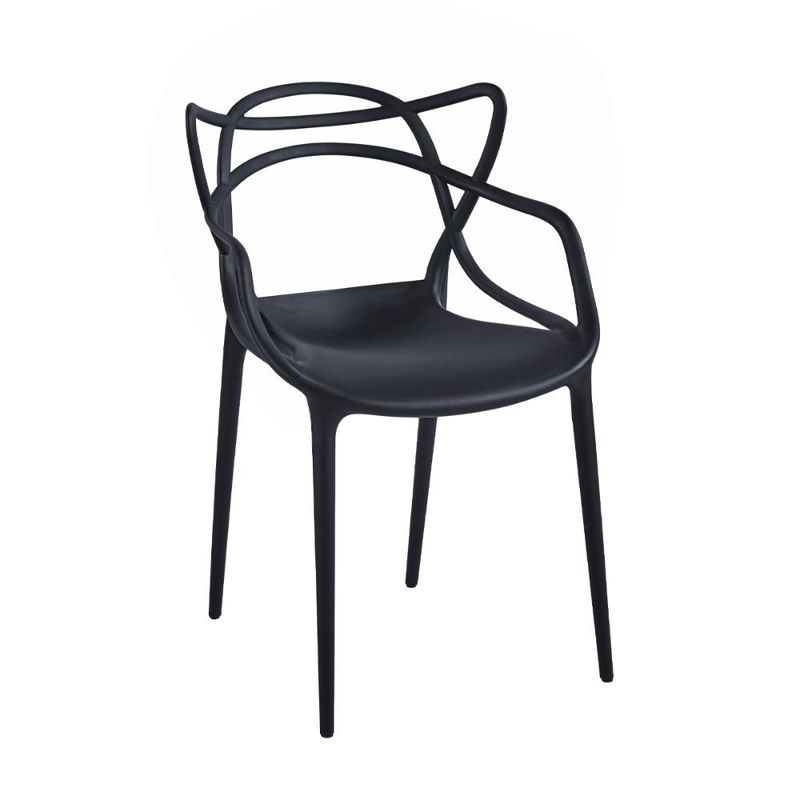 KLIK - Silla de Terraza Exterior o comedor Master - Negra