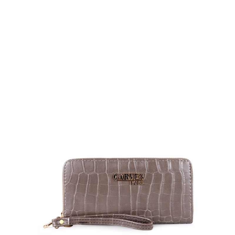 CARVEN - Billetera de mujer jade gris Carven Paris