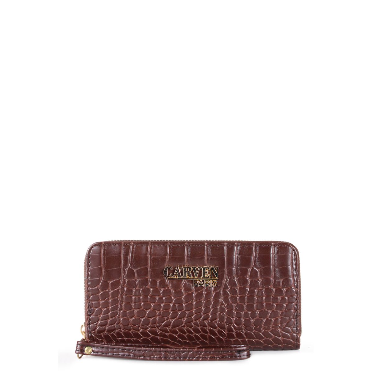 CARVEN - Billetera de mujer jade dark café Carven Paris