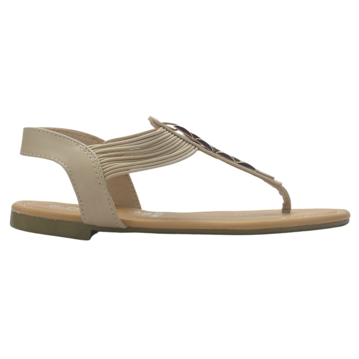 CHALADA - Sandalia Mujer Beige Plano Chalada Call-2