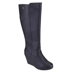 CHALADA - Bota Mujer Negro Plataforma Wedge-36