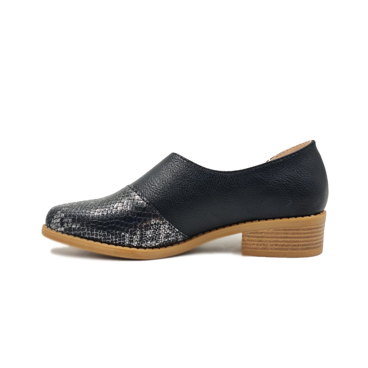 GENERICO - Zapato Bajo Blanco y Negro