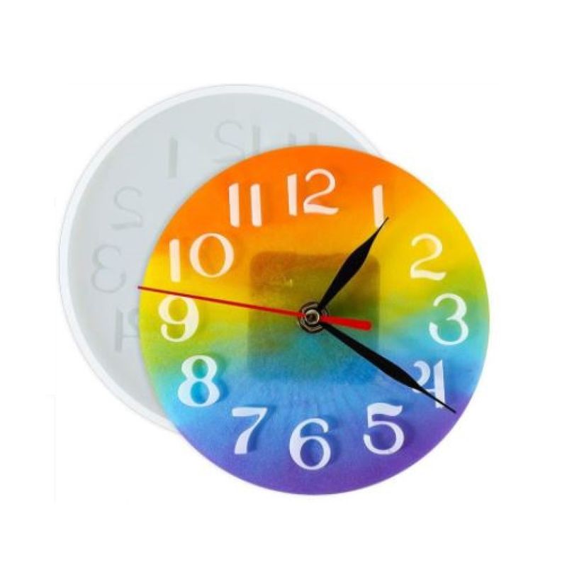 GENERICO - Molde Resina Epoxi Set Reloj Modo Resina