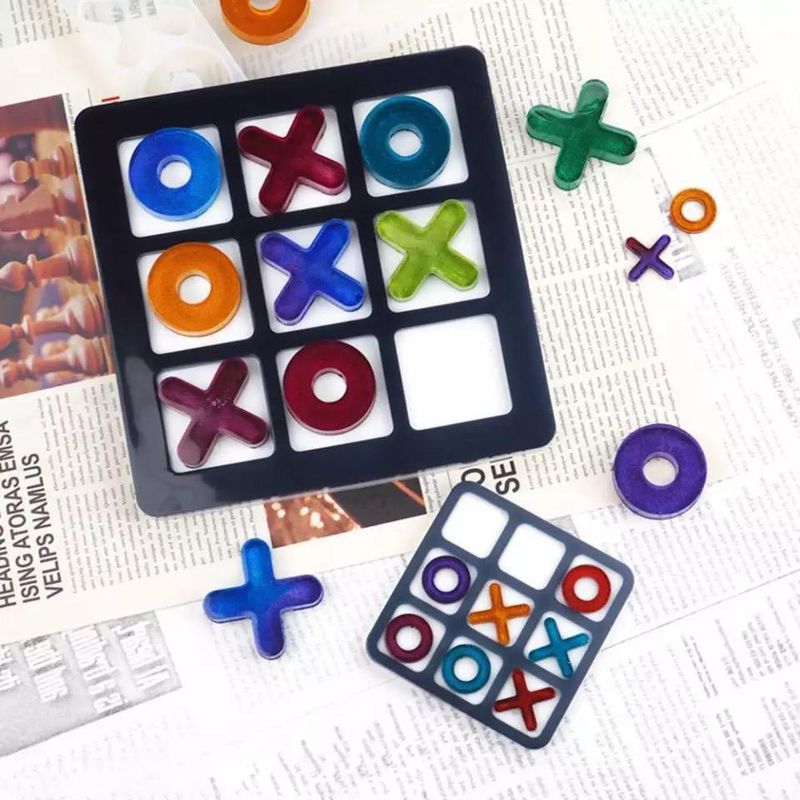 GENERICO - Molde Resina Epoxi Gato - Tic Tac Toe Modo Resina
