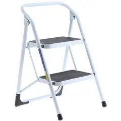 MAGNA - Escalera Taburete Metalico 2 peldaños 140 kg
