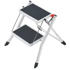 MAGNA - Escalera Taburete Plegable 2 peldaños 150 kg