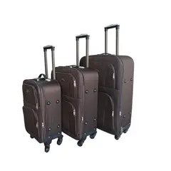 GENERICO - Set Maleta 3 Piezas Ruedas Candado Ultra Liviana Tela Viaje