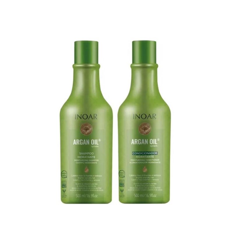 INOAR - Kit duo Shampoo y acondicionador oil argan 500ml inoar