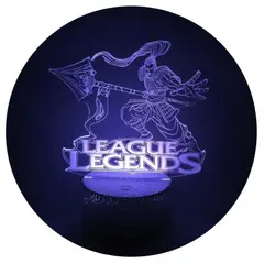 3DILUTION - Lámpara Visual 3d League of Legends Base Agrietada