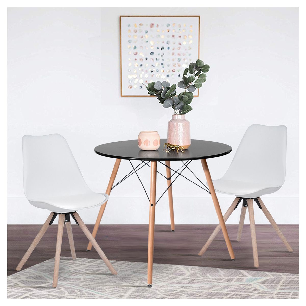 NOVAHUS - MESA ESTILO EAMES REDONDA