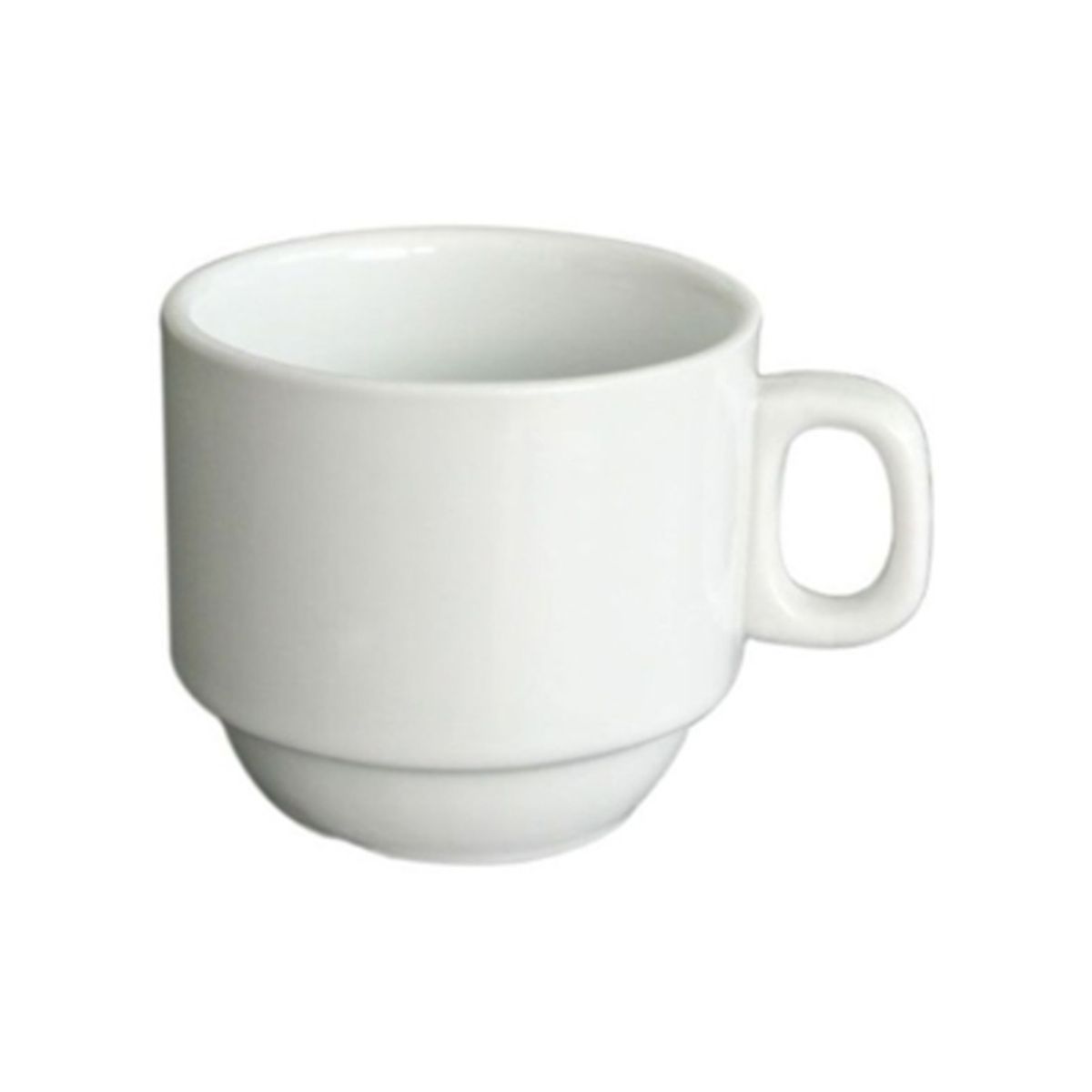 STAR FINE PORCELAIN - SET DE 6 TAZAS CAFE DE PORCELANA BLANCOS 100CC STAR ROUND STAR FINE PORCELAIN