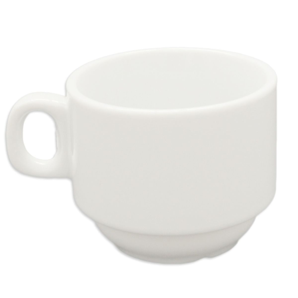 STAR FINE PORCELAIN - SET DE 6 TAZAS CAFE DE PORCELANA BLANCOS 100CC STAR ROUND STAR FINE PORCELAIN