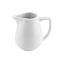STAR FINE PORCELAIN - SET DE 12 LECHEROSS CON ASA DE PORCELANA BLANCOS 50CC STAR ROUND