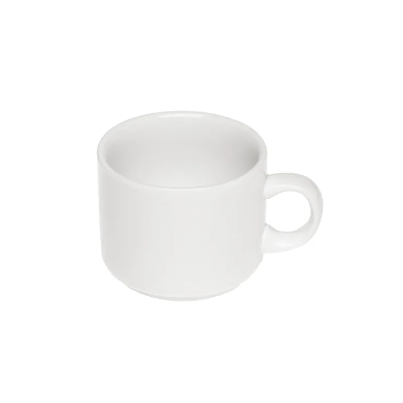 STAR FINE PORCELAIN - SET DE 24 TAZAS CAFE DE PORCELANA BLANCOS STAR ROUND STAR FINE PORCELAIN