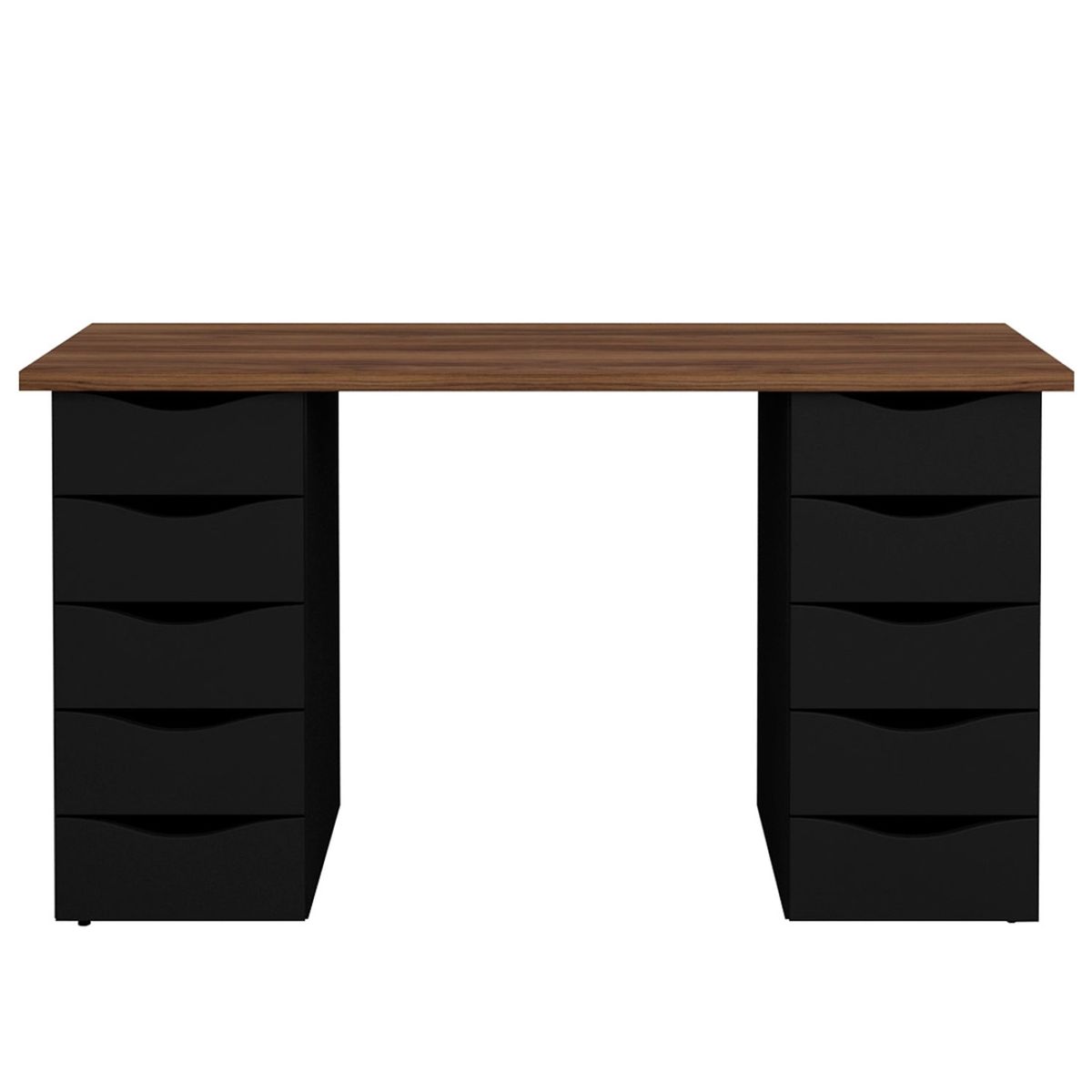 RODLER - Escritorio 10 Cajones Due Negro