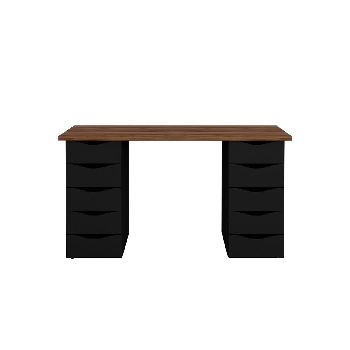 RODLER - Escritorio 10 Cajones Due Negro