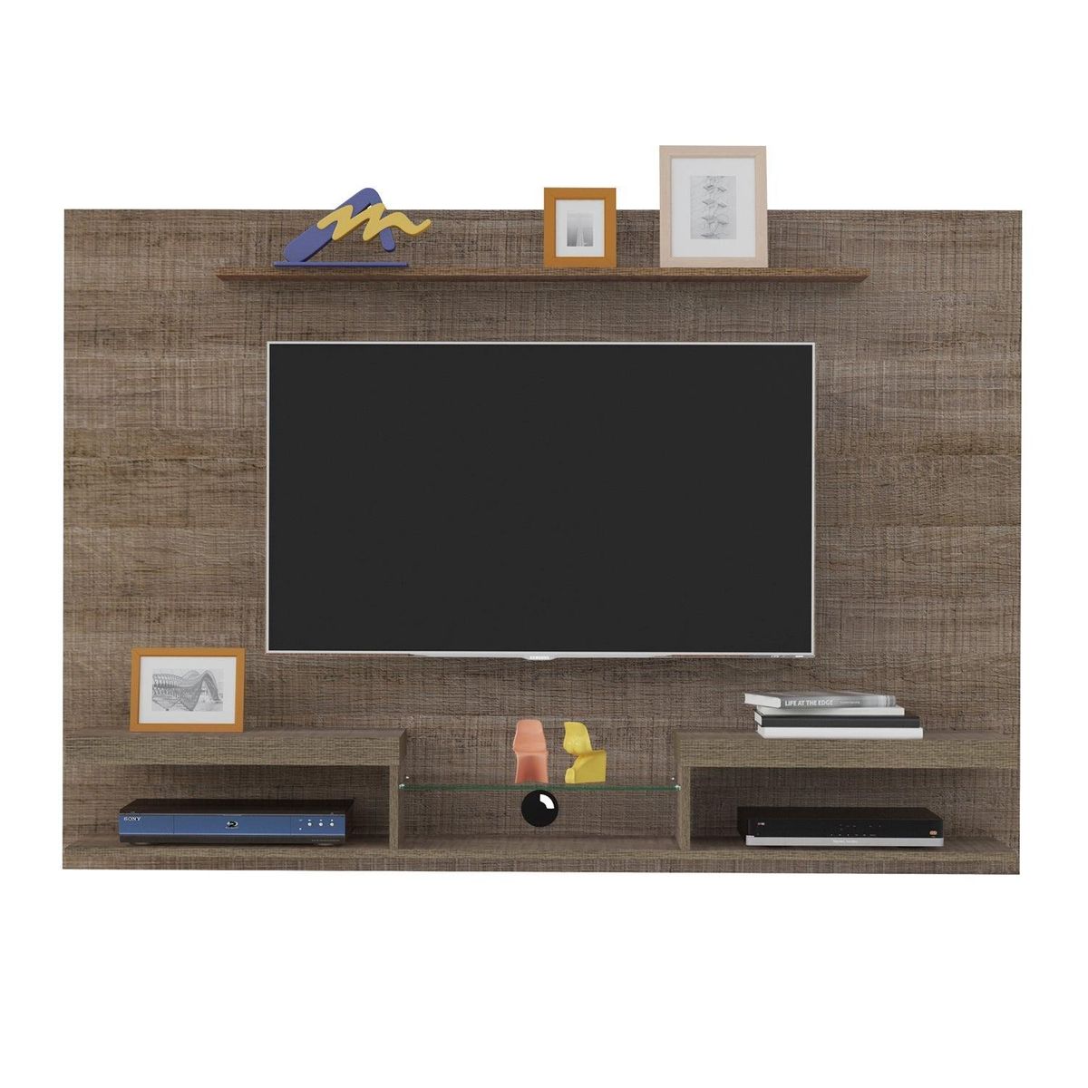 RODLER - Panel TV Madera Muro 60 Esencia Café