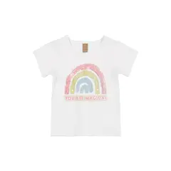 UP BABY - Polera Arcoíris Blanco