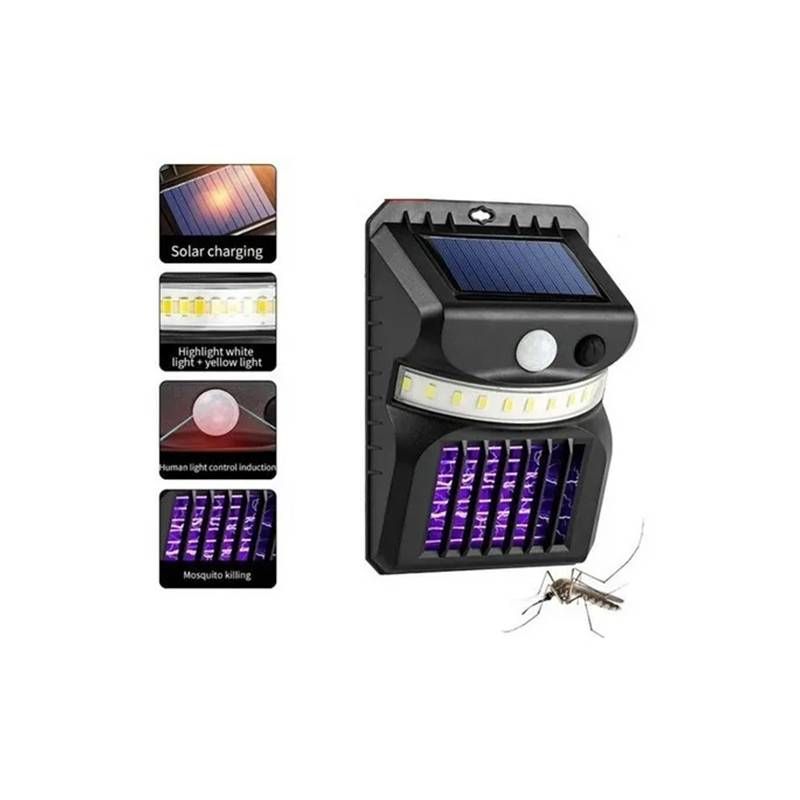 GENERICO - Lampara Solar Mata Mosquitos Zancudo Repelente Mosca