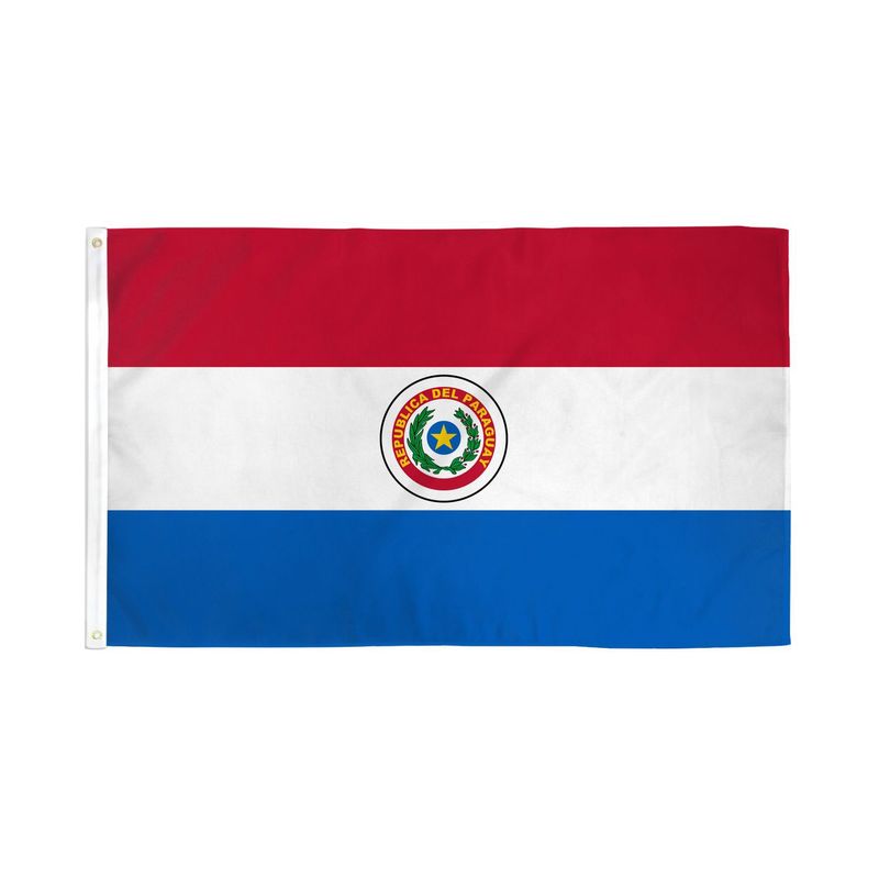 GENERICO - Bandera de Paraguay de 90 Cm X 60 Cm