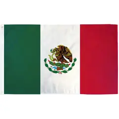 GENERICO - Bandera de Mexico de 90cm x 60cm
