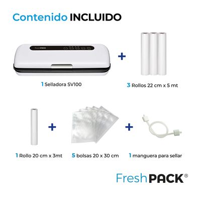 Imagen 2 del producto Selladora al vacío 30cm ancho + 3 rollos 22cm x 5mt