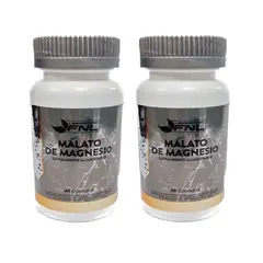 FNL - Malato de Magnesio c/ Ac Malico 2 Frascos 2x60 Caps. Fibromialgia