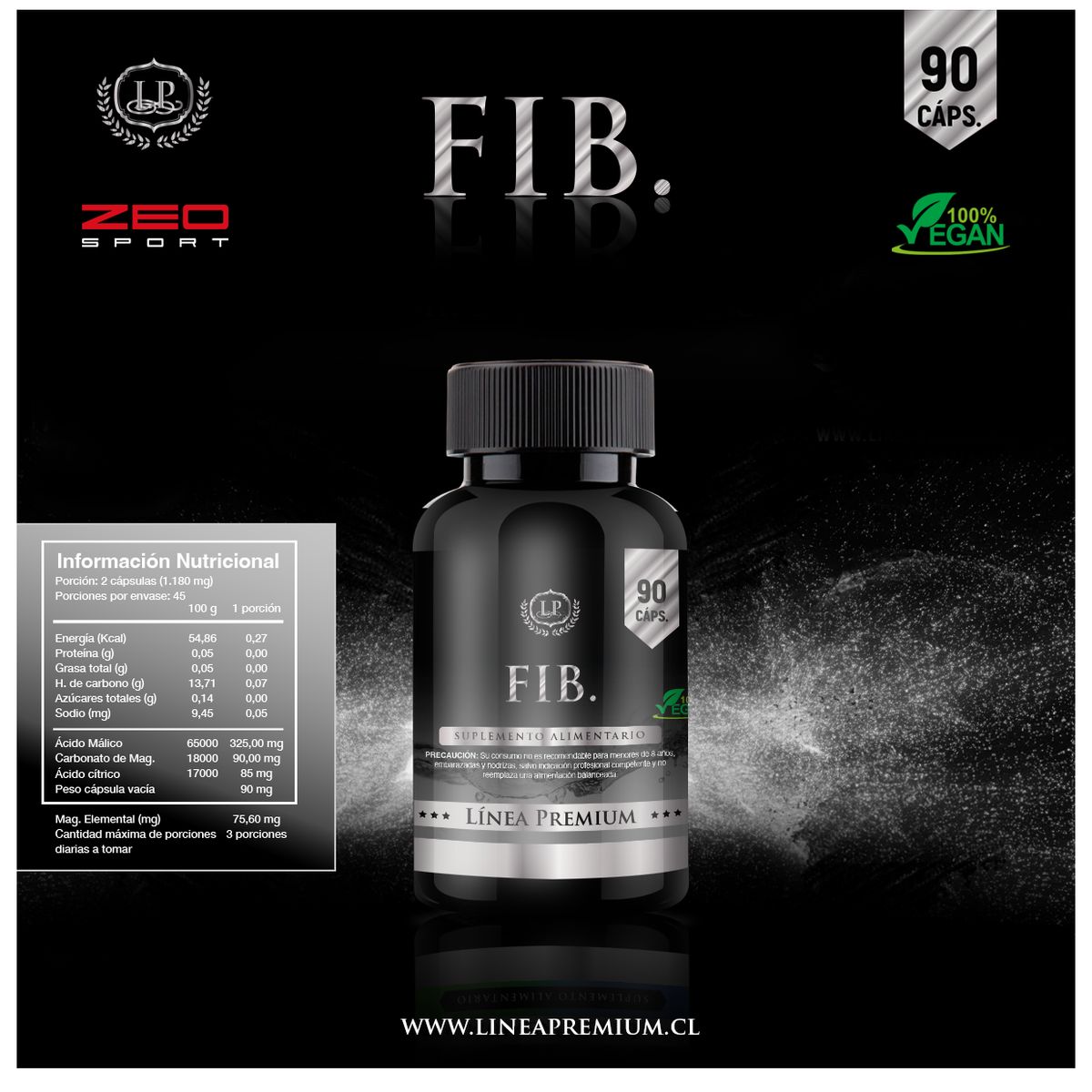 ZEO SPORT - MALATO+ Citrato de Magnesio + Ac Malico Zeo 2x90 Cap Fibromialgia