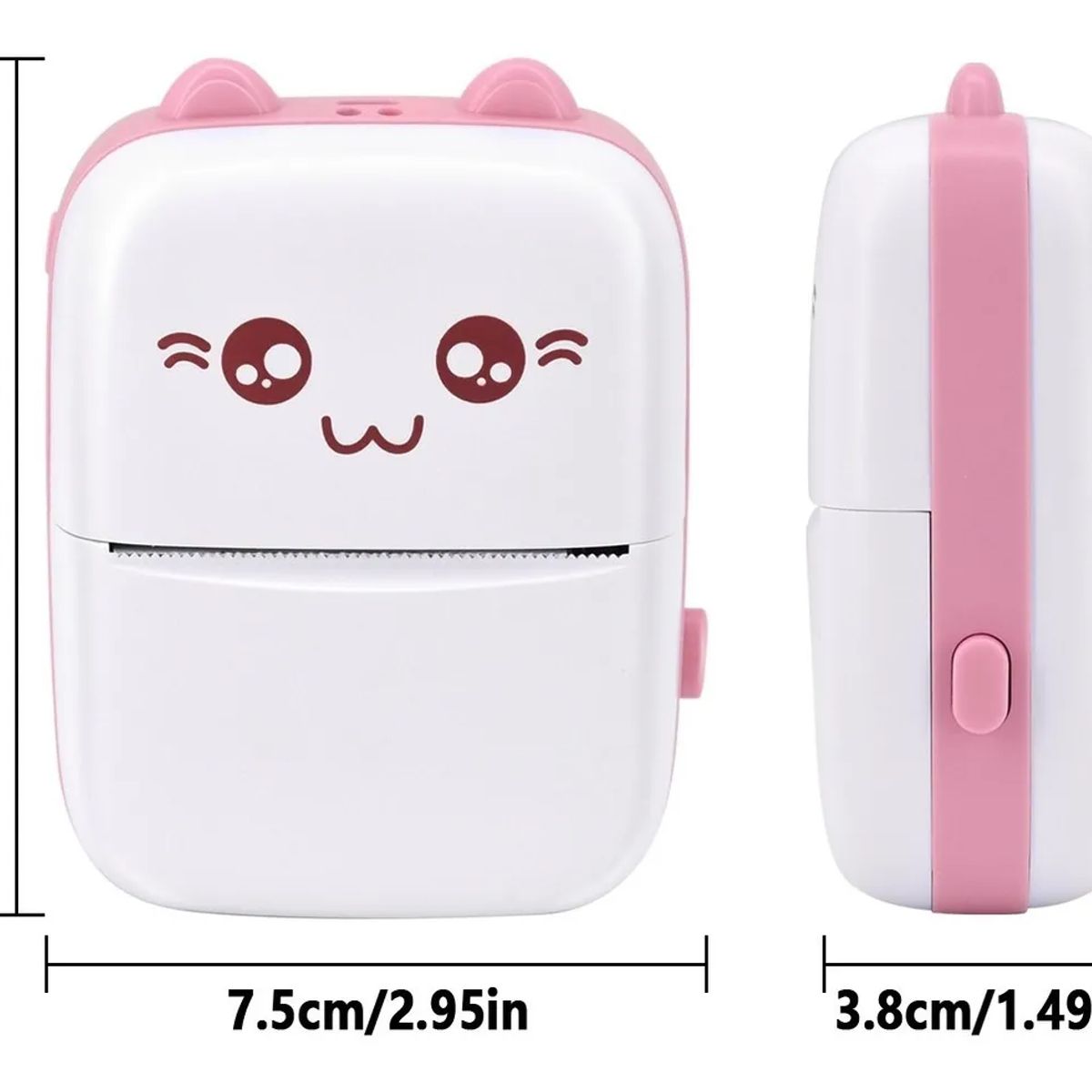 AIZO - AIZO Impresora Térmica Portátil Bluetooth1 Papel de impresión rosa