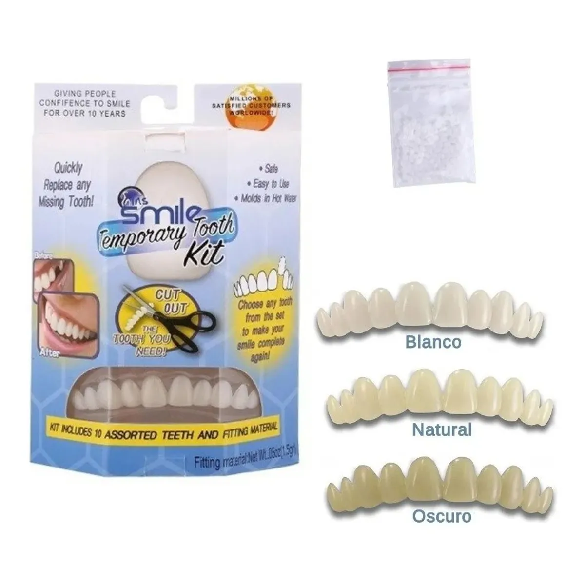 KUANGYE - Kit De Dientes Temporales Reparacion Dental Dientes Postizos