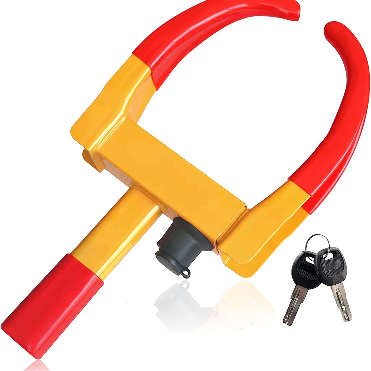 GENERICO - Traba Rueda Auto Antirrobo Pitbull Bloqueo Rueda Universal.