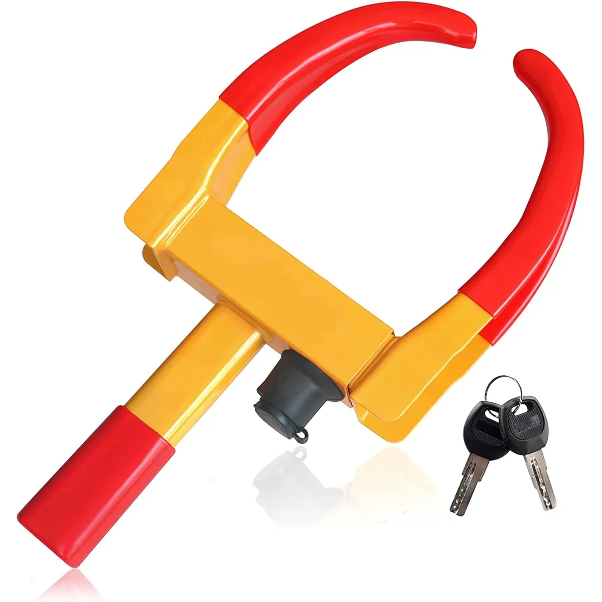 GENERICO - Traba Rueda Auto Antirrobo Pitbull Bloqueo Rueda Universal.