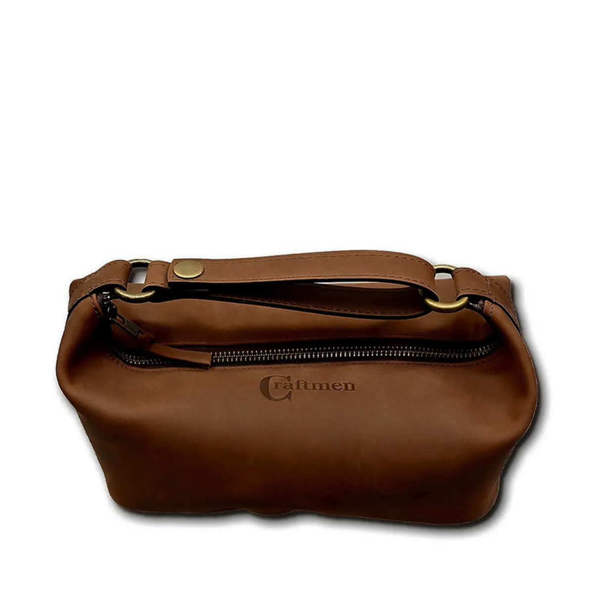 CRAFTMEN - Neceser 100% cuero natural Dundee Café Craftmen