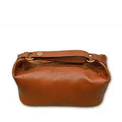 CRAFTMEN - Neceser 100% cuero natural Dundee Brandy