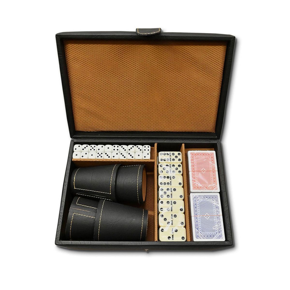 CRAFTMEN - Juego de mesa domino cachos y naipes en caja Craftmen