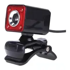 GENERICO - Camara Webcam Hd Con 4 Luces Led Micrófono Videoconferencia / 240102